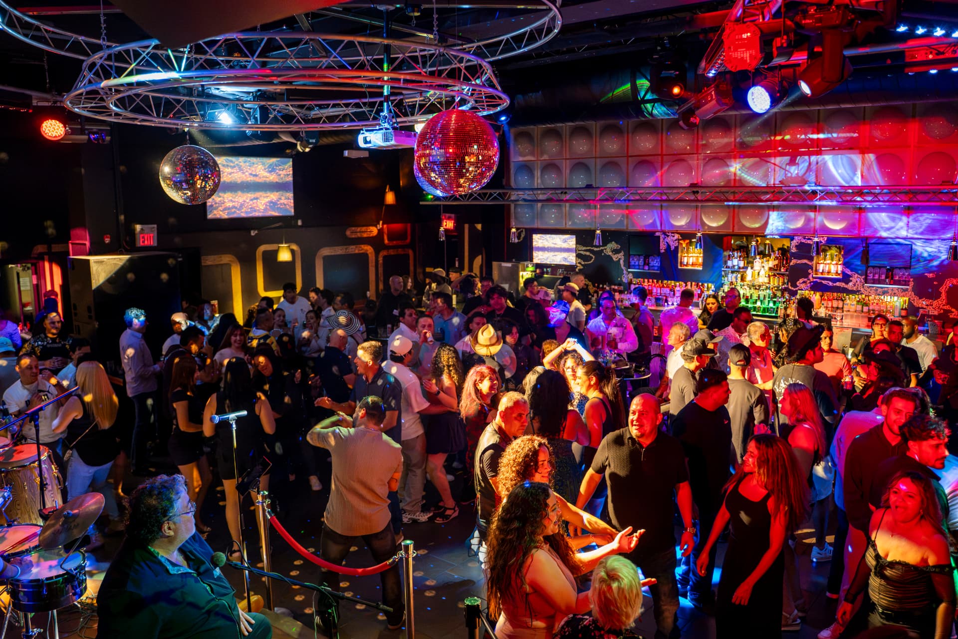 Cactus Jaxx dance floor during a live nightlife event