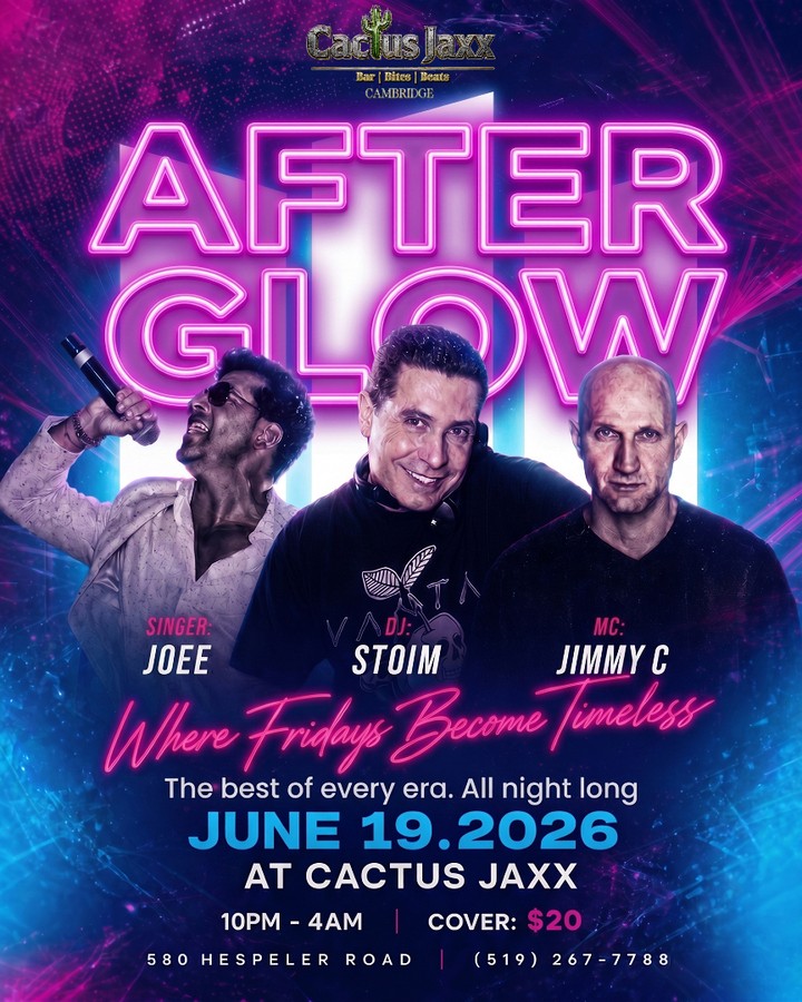 After Glow — past event at Cactus Jaxx Cambridge, June 19, 2026
